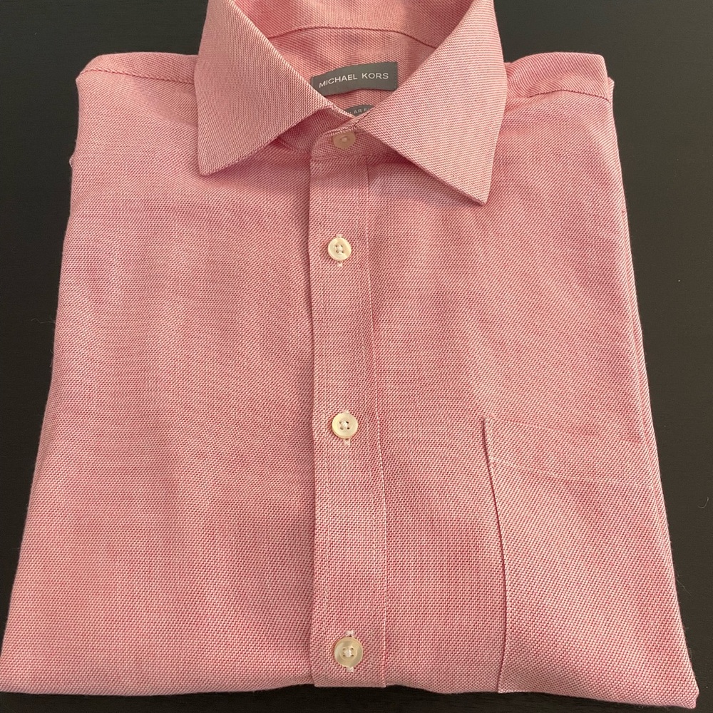 Michael Kors Men's Pink Dress Shirt